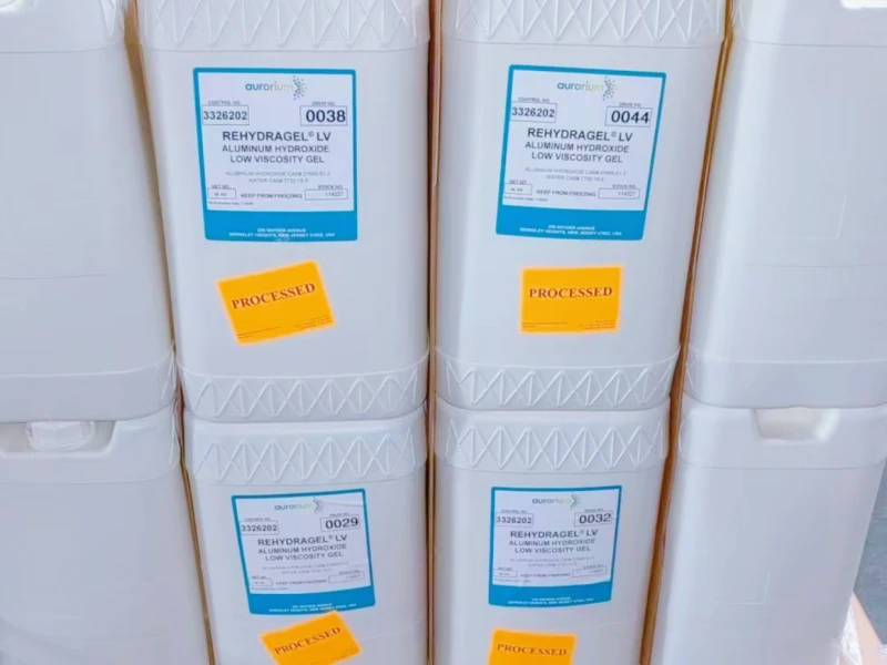 AURORIUM aluminum hydroxide adjuvant packaging