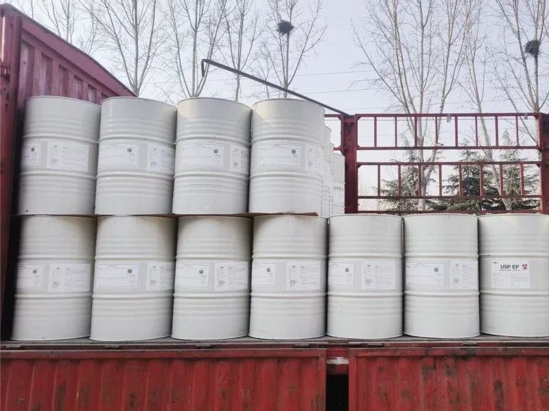 DOW propylene glycol drums
