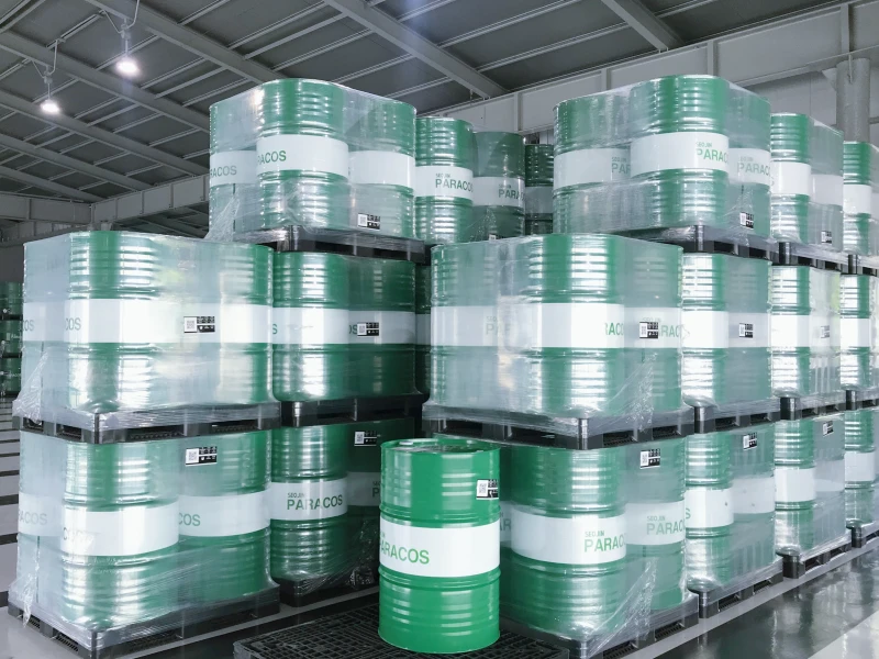 white mineral oil drums